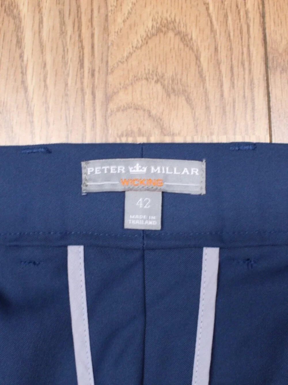 PETER MILLAR WICKING REGULAR FIT SHORTS POLYESTER NAVY BLUE Sz 42